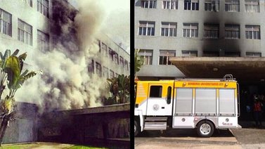 Edificio del rectorado de la UCV fue gravemente afectado por actos vandálicos