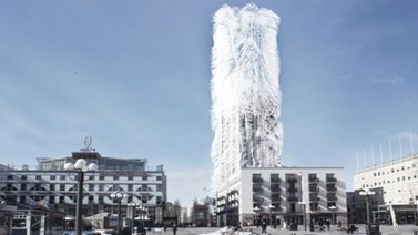 Diseñan un edificio "Peludo" en Estocolmo