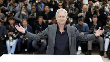 La emoción de Michael Douglas en Cannes La emoción de Michael Douglas en Cannes