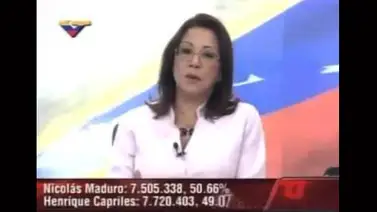 Se equivocan en VTV y colocan a Capriles como ganador Se equivocan en VTV y colocan a Capriles como ganador