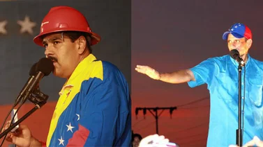 Maduro vende modelo de "patria" mientras Capriles ofrece "democracia"