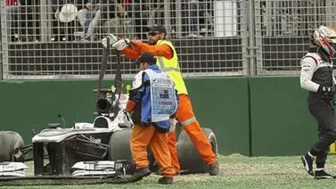 Por salida de pista Maldonado abandonó el Gran Premio de Australia Por salida de pista Maldonado abandonó el Gran Premio de Australia