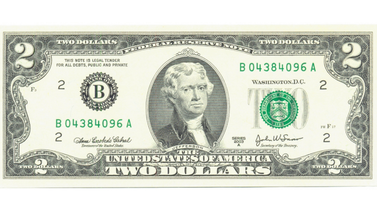 EEUU | Sepa cuánto vale el billete de $2 con una imperfección en su número de serie (+Monto)