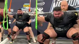 Atleta sufre hemorragia en ojos y cabeza al cargar una barra de 410 kilos: buscaba romper su propio récord