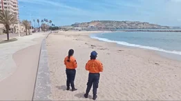 Protección Civil en alerta: operativo especial en playas de Lechería ante tormenta eléctrica