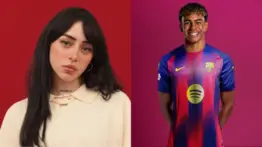 ¡Continúan los rumores! Nicki Nicole es vista con la camisa de Lamine Yamal durante un partido del Barça