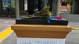 En imágenes: restauran escultura de José Gregorio Hernández en Baruta tras ser vandalizada