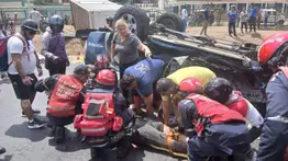 En video: aparatoso accidente en La Valle-Coche este 17 de agosto