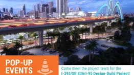 Alertas de tránsito en Miami por la construcción de la I-395/SR 836/I-95