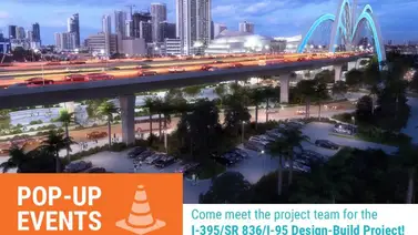 Alertas de tránsito en Miami por la construcción de la I-395/SR 836/I-95 Alertas de tránsito en Miami por la construcción de la I-395/SR 836/I-95