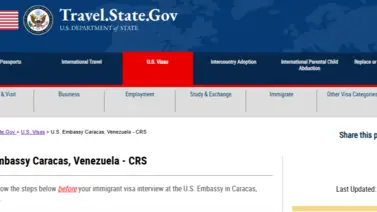 Reportan cambios en la plataforma digital de la Embajada de EEUU en Caracas: ¿Posible emisión de Visas? Reportan cambios en la plataforma digital de la Embajada de EEUU en Caracas: ¿Posible emisión de Visas?