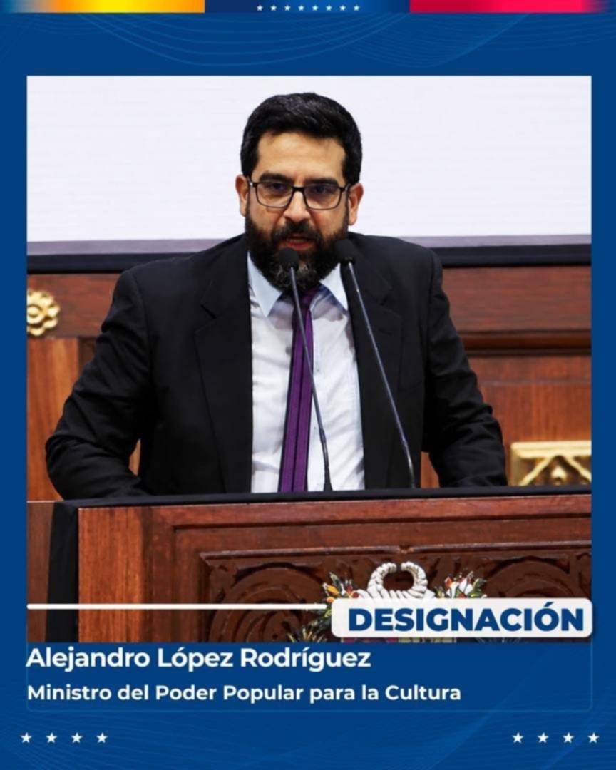 Delcy Rodríguez designa nuevo ministro de Cultura: 4 de agosto Delcy Rodríguez designa nuevo ministro de Cultura: 4 de agosto