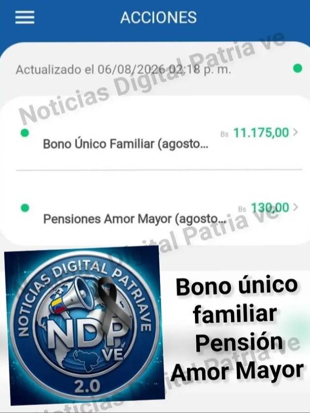 Activan pago para adultos mayores: abonos en Patria este 7 de agosto Activan pago para adultos mayores: abonos en Patria este 7 de agosto