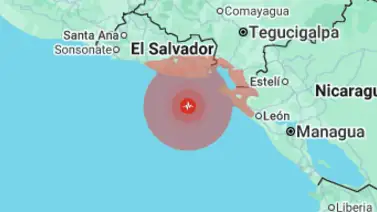 Un sismo de magnitud 5,5 sacude las costas de El Salvador y se percibe en Honduras y Nicaragua Un sismo de magnitud 5,5 sacude las costas de El Salvador y se percibe en Honduras y Nicaragua