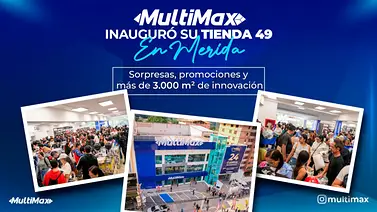 ¡MultiMax inauguró su tienda 49 en Mérida! Sorpresas, promociones y más de 3.000 m² de innovación ¡MultiMax inauguró su tienda 49 en Mérida! Sorpresas, promociones y más de 3.000 m² de innovación