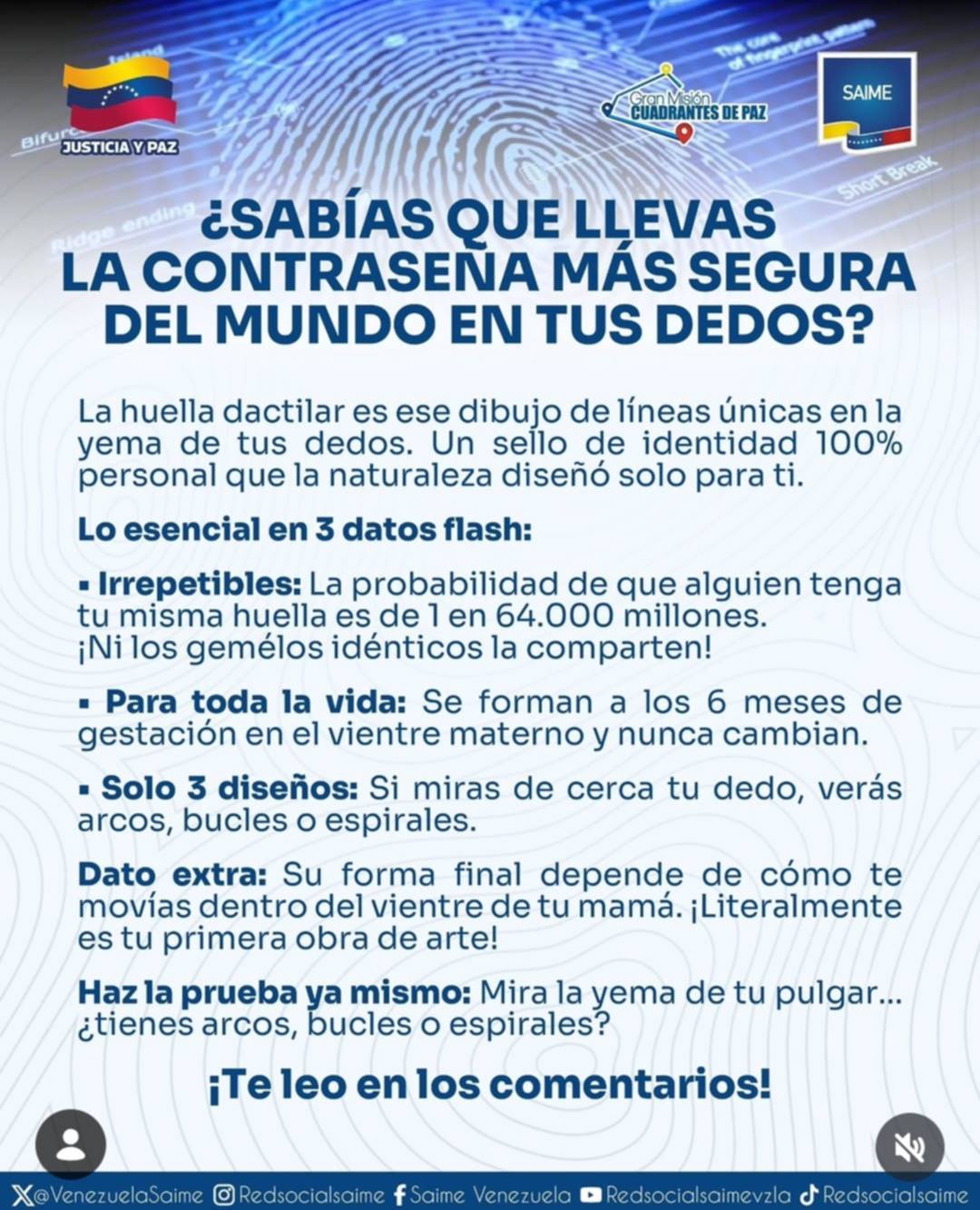 Saime revela cuál es la mejor opción de contraseña para resguardar tu cuenta: detalles 