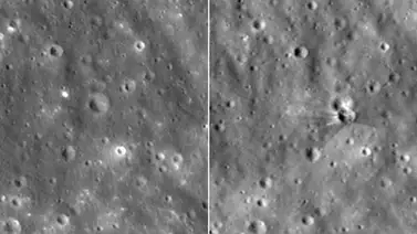 La NASA revela imágenes del cráter provocado por el impacto de un cohete de SpaceX en la Luna La NASA revela imágenes del cráter provocado por el impacto de un cohete de SpaceX en la Luna