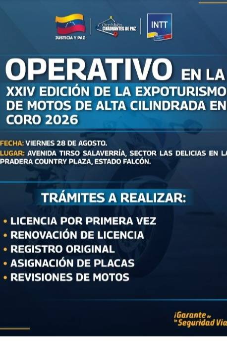INTT activará operativo especial de trámites este 28 de agosto: qué documentos podrá gestionar
