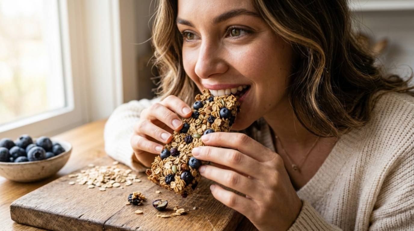 Barritas de avena y arándano sin horno: snack saludable y nutritivo en pocos pasos