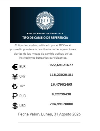 Dólar y euro BCV: así cierra el mes las monedas oficiales Dólar y euro BCV: así cierra el mes las monedas oficiales
