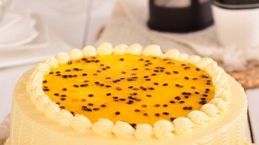 Aprende a preparar una torta fría de parchita