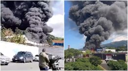Reportan incendio en un almacén de motos en Caracas (+Video)