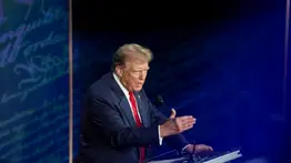 Trump recicla el tema de la criminalidad en Venezuela durante el debate