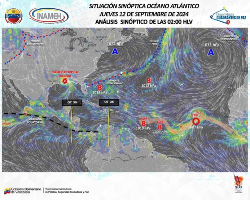 Inameh estima lluvias y nubosidad por onda tropical para estos estados