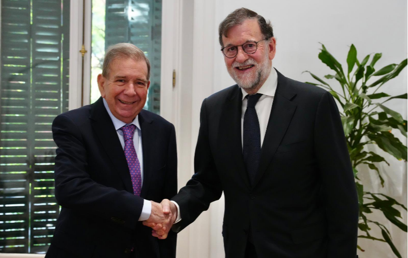 Edmundo González sostuvo encuentro con el expresidente español Mariano Rajoy