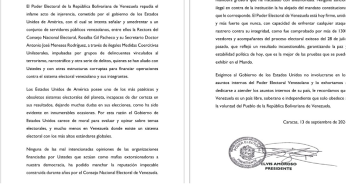 TSJ y CNE reaccionan a sanciones de EEUU a sus funcionarios