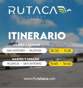 Conozca esta nueva ruta nacional que habilita Rutaca Airlines (+Detalles) Conozca esta nueva ruta nacional que habilita Rutaca Airlines (+Detalles)