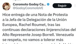 Gobierno de Venezuela entrega nota de protesta a la UE (+Detalles) Gobierno de Venezuela entrega nota de protesta a la UE (+Detalles)