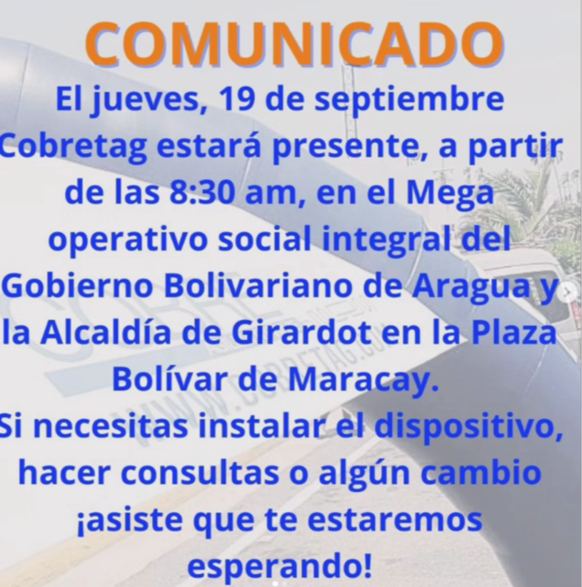 Cobretag tendrá operativo especial para conductores (+Detalles)