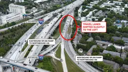 Alertas de tránsito en Miami por la construcción de la I-395/SR 836/I-95