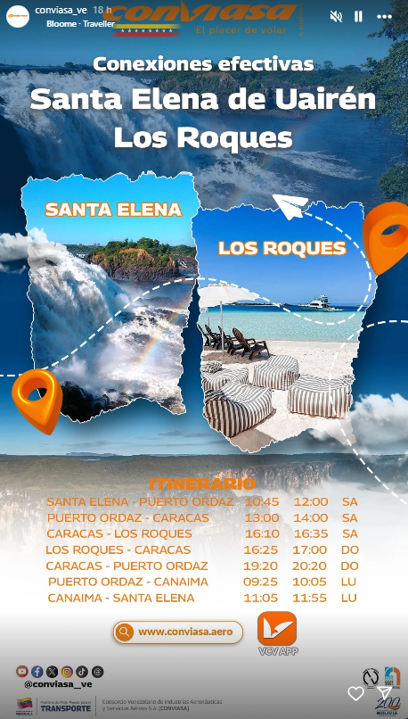 Conviasa abre nueva ruta hacia Los Roques: esta será la frecuencia de vuelo