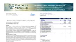 VALORES VENCRED CASA DE BOLSA S.A 22 SEP 2025