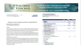 VALORES VENCRED CASA DE BOLSA S.A 22 SEP 2025