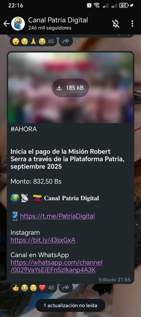 Sistema Patria arranca pago de otro bono este 22 de septiembre: conozca el monto y quiénes lo cobran Sistema Patria arranca pago de otro bono este 22 de septiembre: conozca el monto y quiénes lo cobran