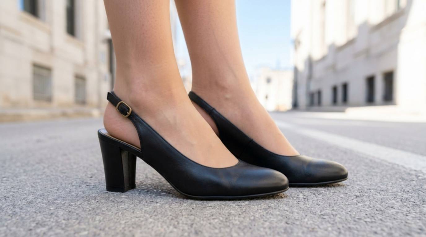 El regreso de los tacones negros de los 90: claves del calzado clásico que conquista la moda actual