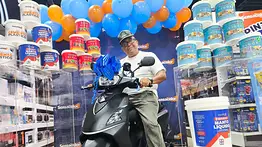 Sensacolor celebra la entrega del primer gran ganador de su iniciativa «Pinta y Gana» en el estado Aragua
