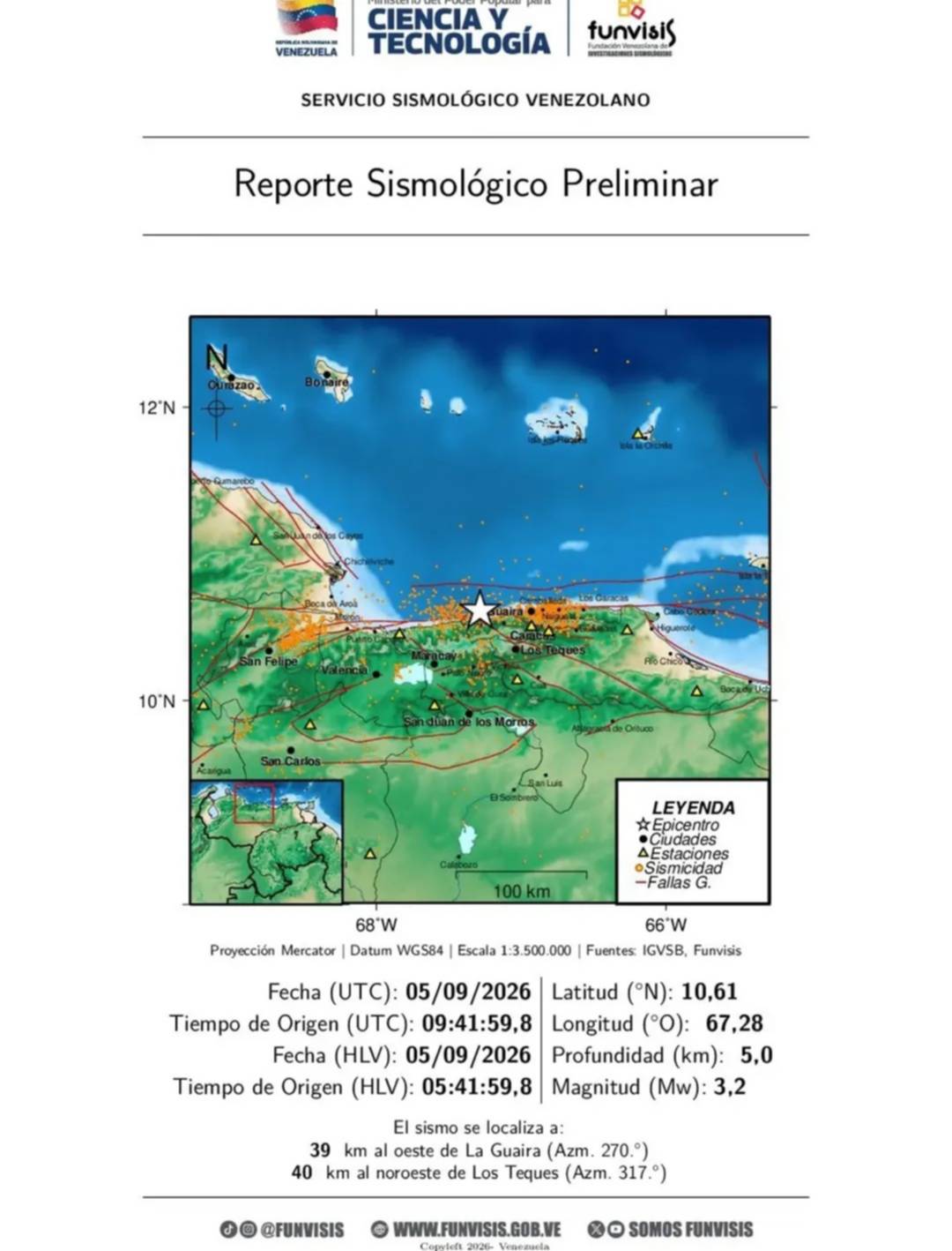 Temblores de las últimas horas en Venezuela: Funvisis reporta magnitudes y epicentros Temblores de las últimas horas en Venezuela: Funvisis reporta magnitudes y epicentros