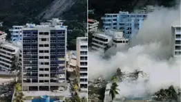 Demolición controlada en La Guaira: un nuevo edificio cae tras operativo de las autoridades