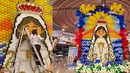 Virgen del Valle recibe gran homenaje en Margarita: crean mural con 20.000 globos