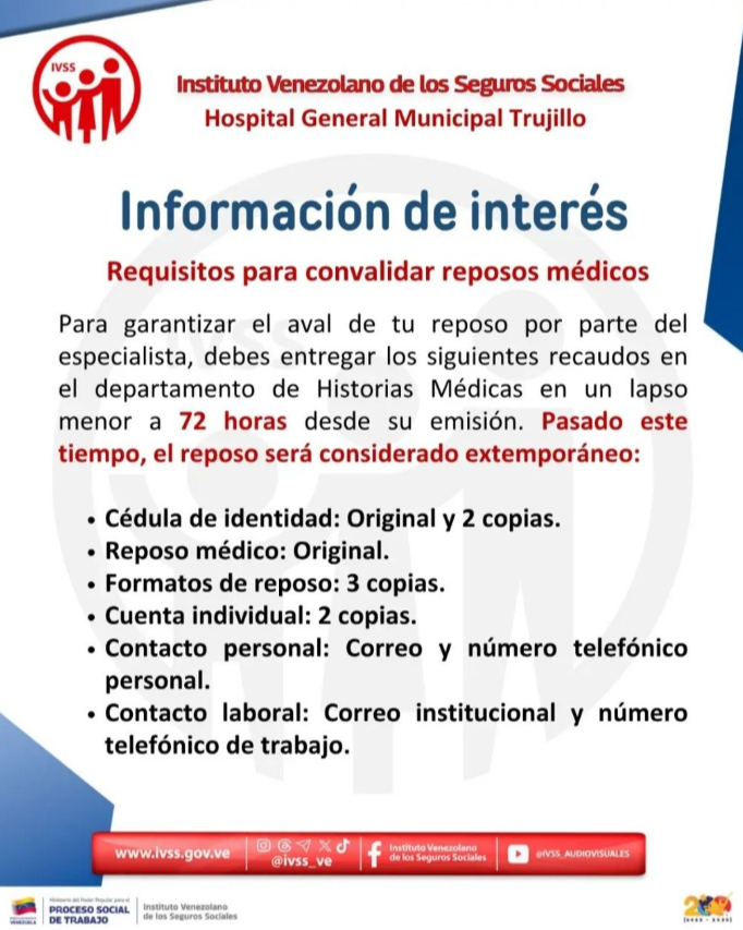 IVSS ofrece orientación a trabajadores: conozca cómo validar sus permisos de salud IVSS ofrece orientación a trabajadores: conozca cómo validar sus permisos de salud