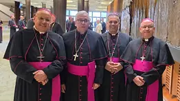 El papa León XIV recibe a delegación de obispos venezolanos en el Vaticano