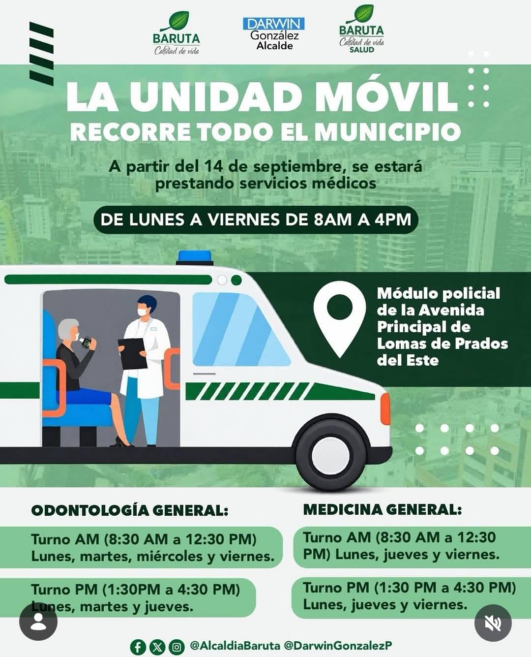 Unidad móvil de salud ofrecerá consultas gratuitas desde este 14 de septiembre: ubicación y horarios Unidad móvil de salud ofrecerá consultas gratuitas desde este 14 de septiembre: ubicación y horarios