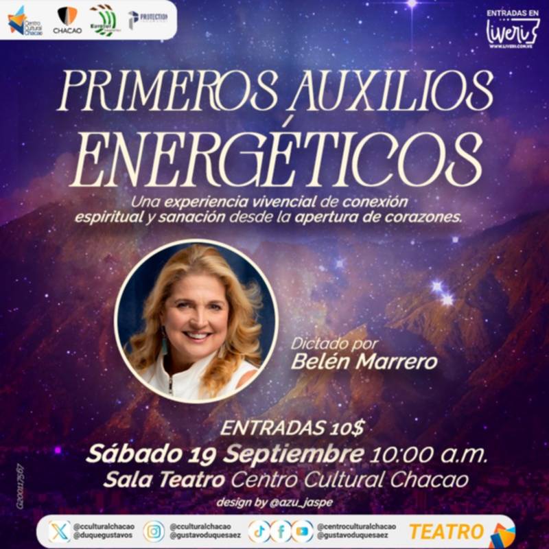 Venezuela recibe a la reconocida actriz Belén Marrero y sus "Primeros Auxilios Energéticos": detalles del evento