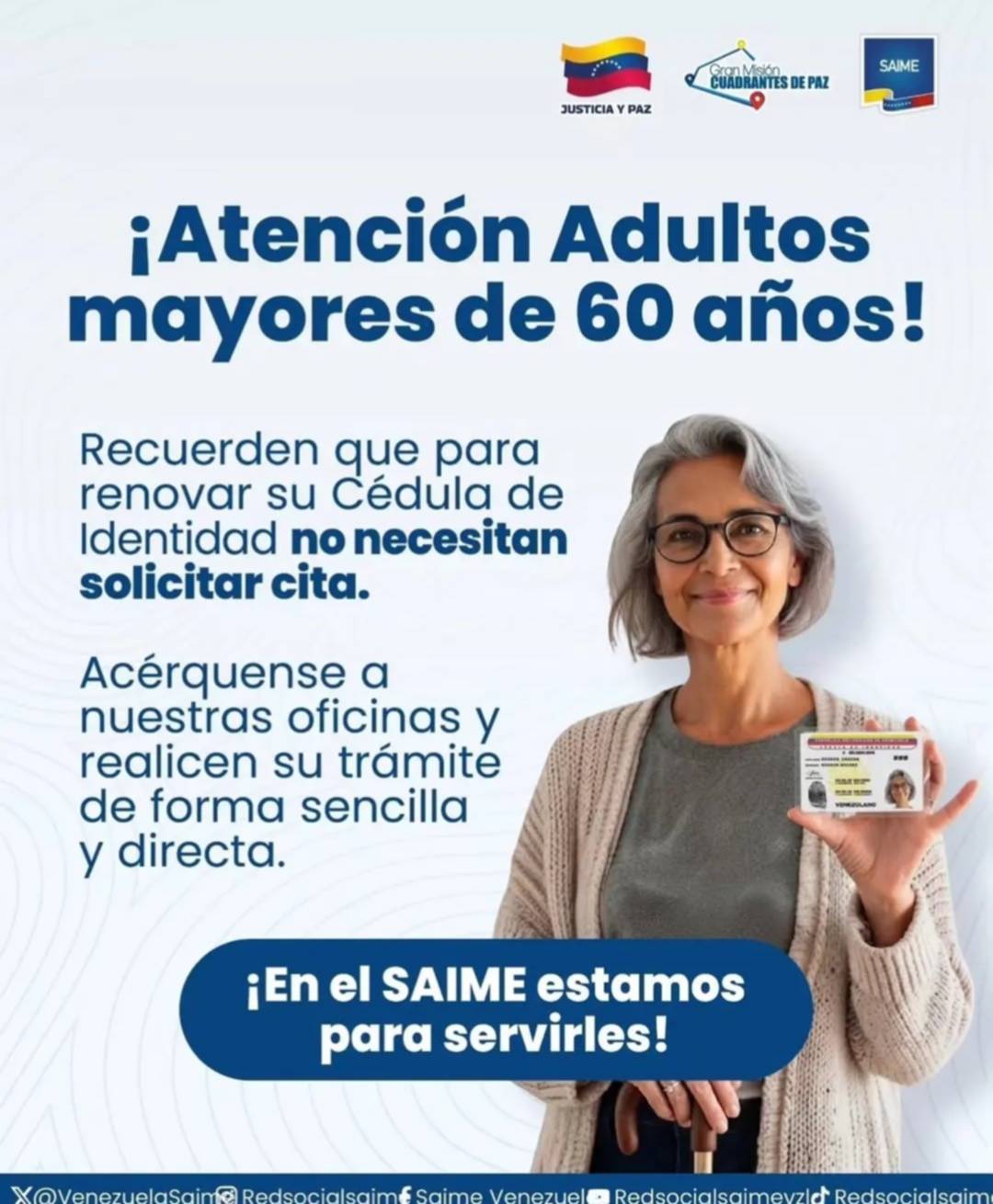 Renovación de cédula para adultos mayores en el Saime: pasos claves para el trámite 