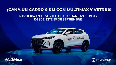 ¡Gana un carro 0 km con MultiMax y Vetrux! Participa en el sorteo de un Changan S5 Plus desde este 20 de septiembre ¡Gana un carro 0 km con MultiMax y Vetrux! Participa en el sorteo de un Changan S5 Plus desde este 20 de septiembre