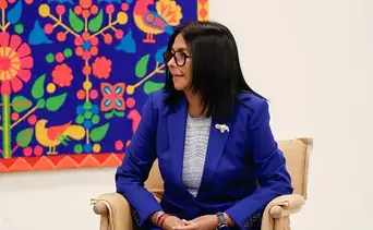 Delcy Rodríguez se reúne con la directora del FMI en Nueva York para consolidar nexos financieros